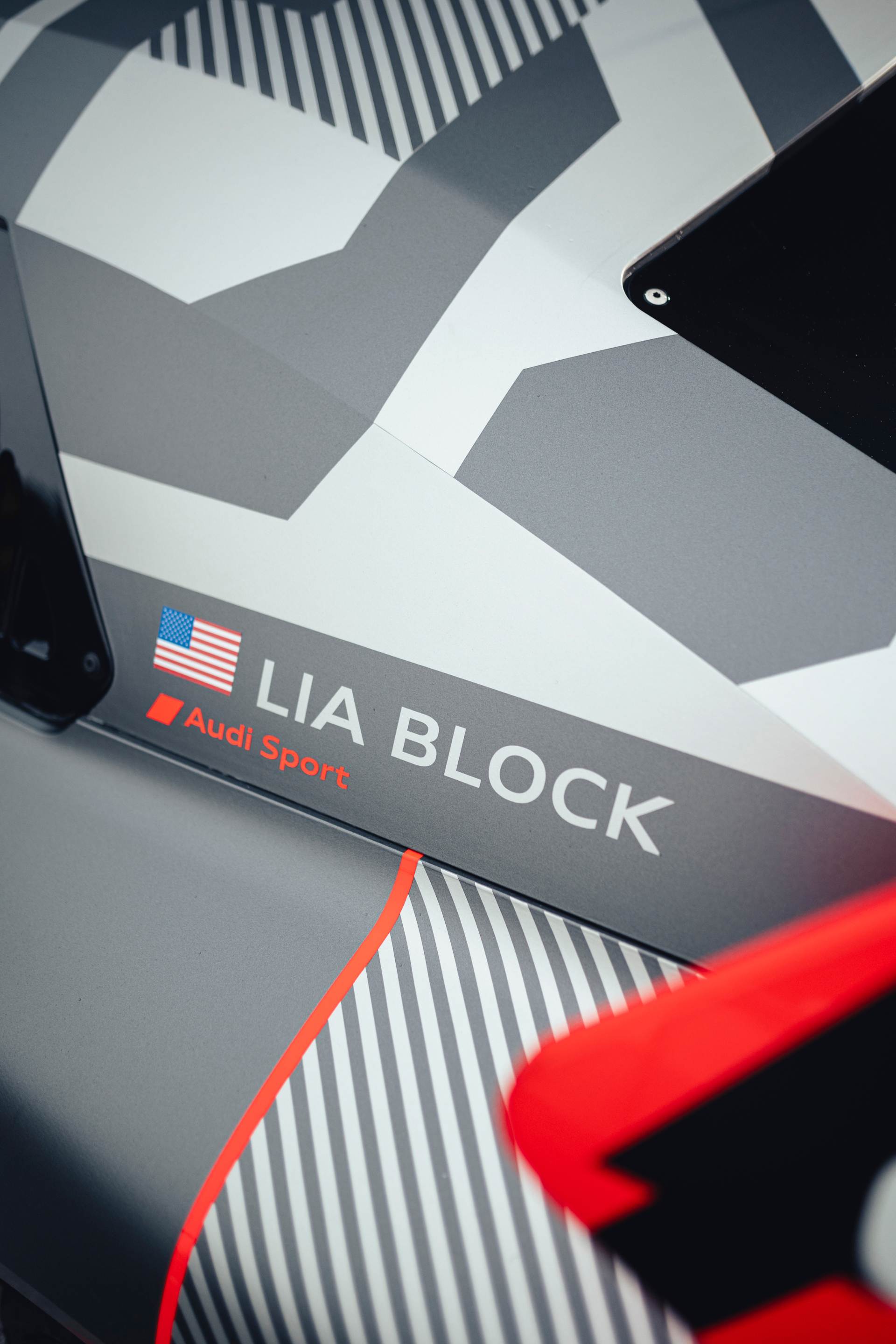 Der Name Lia Block erscheint an der Seite des Audi S1 Hoonitron.